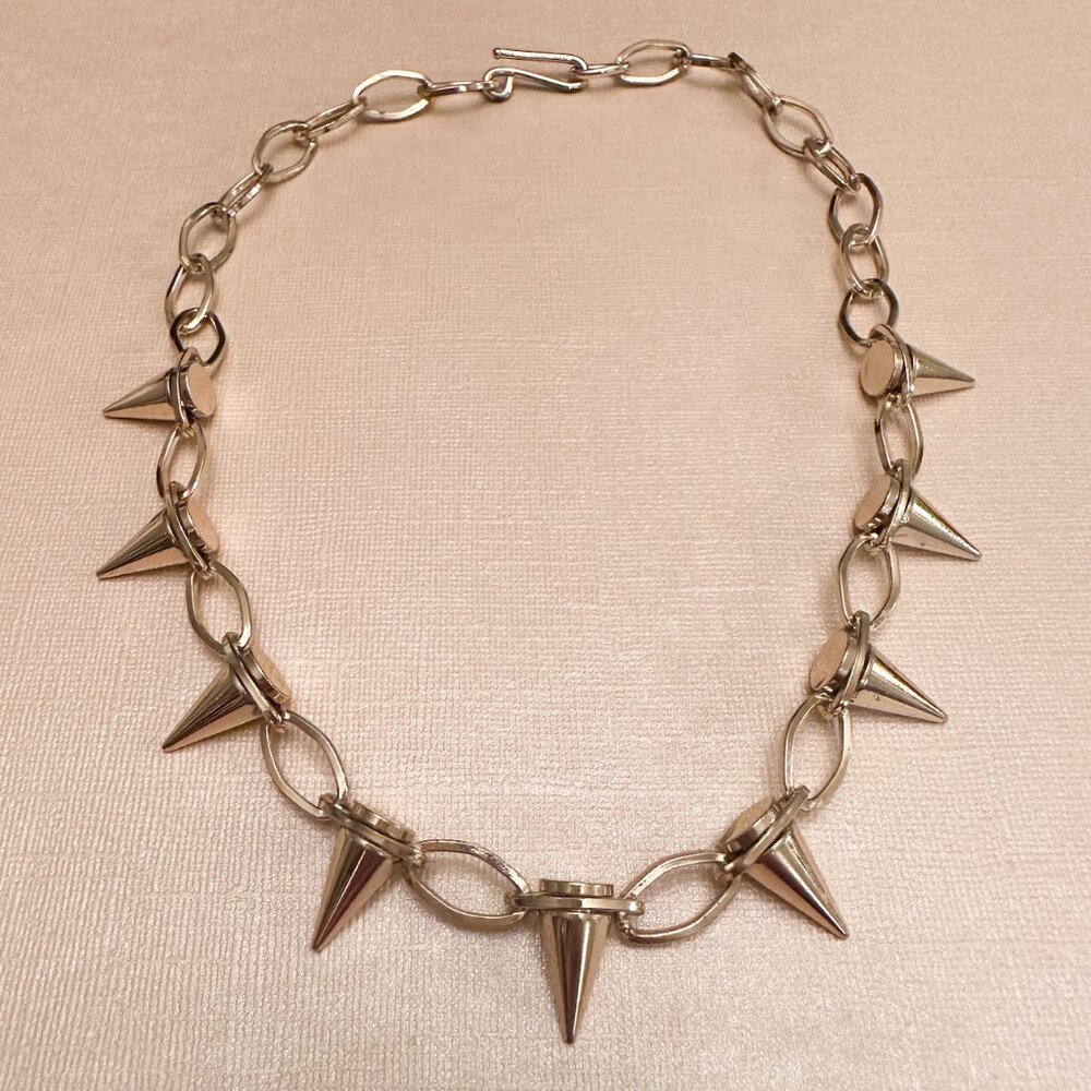 BEBE Spike Collar Necklace | Gold